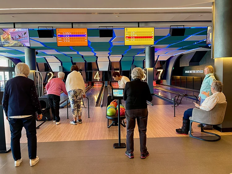 Ten-pin bowling at Hillarys