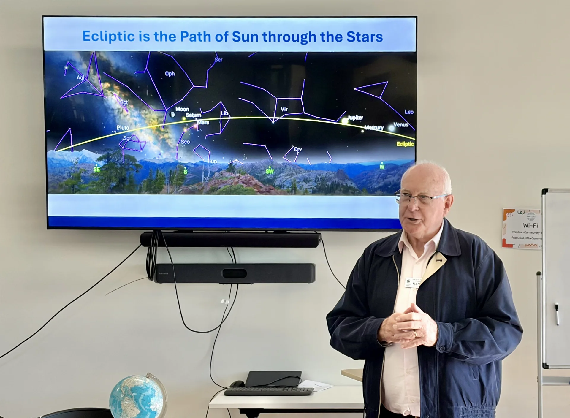 Speaker talk on Astronomy