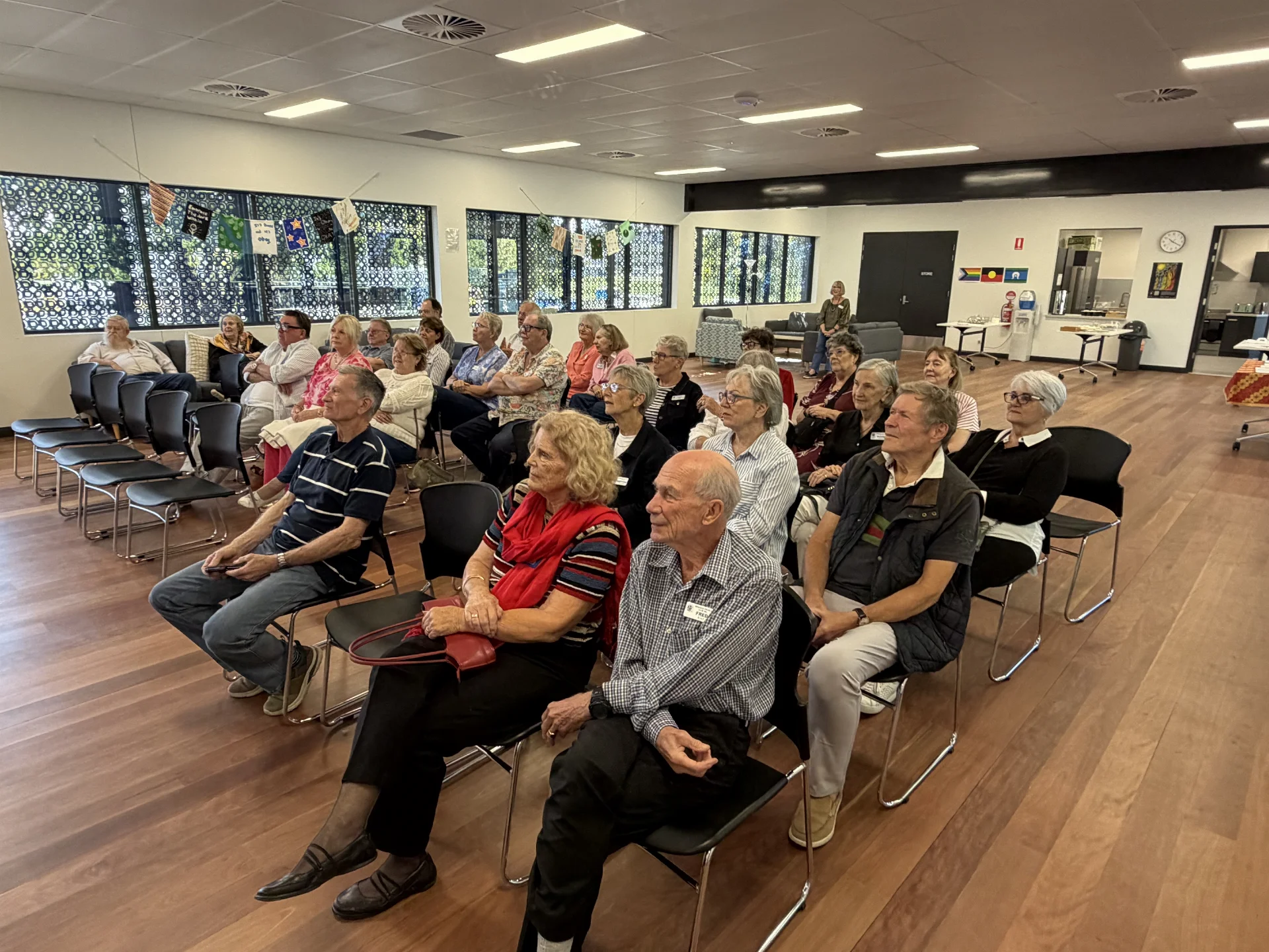 Members at a meeting