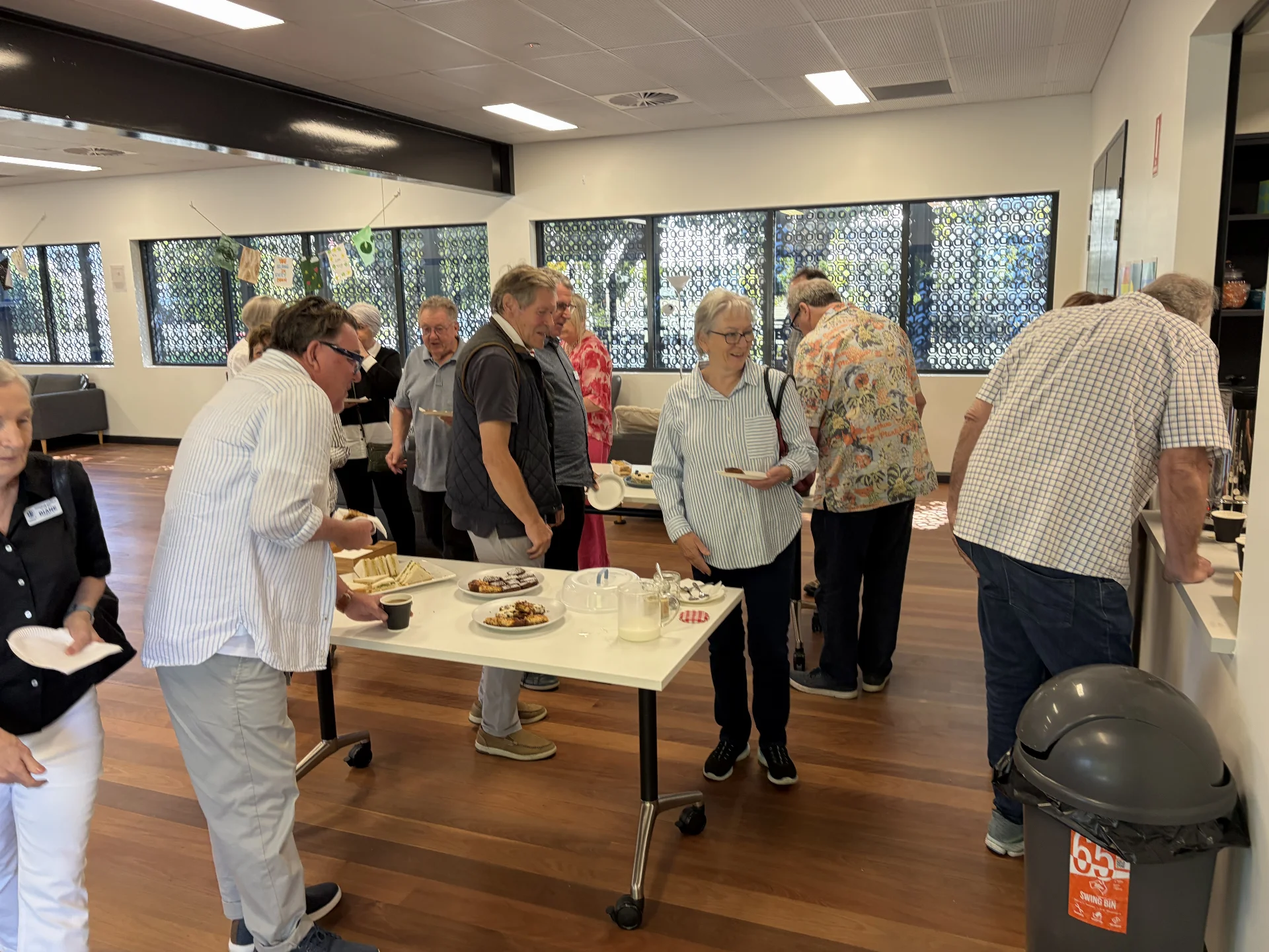 Morning tea at meeting