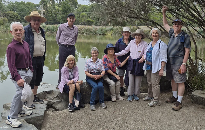 group of members from the walking group